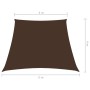 Toldo de vela trapezoidal de tela oxford marrón 4/5x4 m de vidaXL, Sombrillas - Ref: Foro24-135849, Precio: 61,77 €, Descuent...