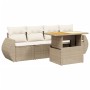 Garden sofa set with 5-piece synthetic rattan beige cushions by , Garden sets - Ref: Foro24-3272073, Price: 481,53 €, Discoun...