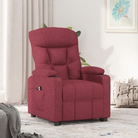 Sillón reclinable eléctrico tela rojo tinto de , Sillones - Ref: Foro24-3098818, Precio: 232,65 €, Descuento: %