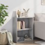 2-level gray concrete plywood shelf 60x30x76.5cm by , Bookcases and shelves - Ref: Foro24-800967, Price: 54,50 €, Discount: %