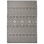 Outdoor flat weave rug with black stripes 140x200 cm by , Rugs - Ref: Foro24-340852, Price: 46,90 €, Discount: %