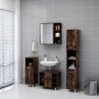 Armario con espejo baño madera roble ahumado 62,5x20,5x64 cm de , Tocadores de baño - Ref: Foro24-826351, Precio: 63,80 €, De...