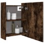 Armario con espejo baño madera roble ahumado 62,5x20,5x64 cm de , Tocadores de baño - Ref: Foro24-826351, Precio: 63,80 €, De...