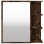 Bathroom cabinet with smoked oak wood mirror 62.5x20.5x64 cm by , bathroom vanities - Ref: Foro24-826351, Price: 69,08 €, Dis...