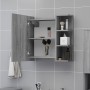 Armario y espejo baño contrachapada gris Sonoma 62,5x20,5x64 cm de , Tocadores de baño - Ref: Foro24-826352, Precio: 63,14 €,...