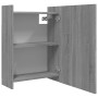 Armario y espejo baño contrachapada gris Sonoma 62,5x20,5x64 cm de , Tocadores de baño - Ref: Foro24-826352, Precio: 63,14 €,...