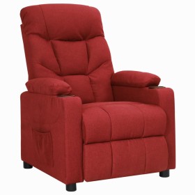 Sillón reclinable de tela rojo tinto de , Sillones - Ref: Foro24-348532, Precio: 204,10 €, Descuento: %