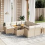 Gartensofagarnitur 9-teilig mit Kissen aus synthetischem Rattan in Beige. von , Gartensets - Ref: Foro24-3271240, Preis: 742,...