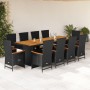 11-piece garden dining set with black synthetic rattan cushions by , Garden sets - Ref: Foro24-3277527, Price: 1,00 €, Discou...