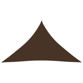 Toldo de vela triangular tela Oxford marrón 5x5x6 m de vidaXL, Sombrillas - Ref: Foro24-135843, Precio: 42,24 €, Descuento: %