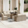 Gartensofagarnitur 9-teilig mit Kissen aus synthetischem Rattan in Beige. von , Gartensets - Ref: Foro24-3267408, Preis: 774,...