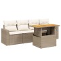 Garden sofa set with 5-piece synthetic rattan beige cushions by , Garden sets - Ref: Foro24-3271191, Price: 432,10 €, Discoun...