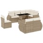 9-piece garden sofa set with beige synthetic rattan cushions by , Garden sets - Ref: Foro24-3268668, Price: 889,66 €, Discoun...