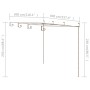 Antike braune Gartenpergola 4x3x2,5 m aus Eisen von vidaXL, Pergolen, Bögen und Gartenspaliere - Ref: Foro24-313998, Preis: 1...