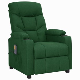 Comprar Sillón de masaje de tela verde oscuro