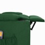 Dark green fabric massage chair by , Electric massage chairs - Ref: Foro24-339098, Price: 260,74 €, Discount: %