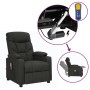 Elevating massage armchair in black fabric by , Electric massage chairs - Ref: Foro24-3093469, Price: 252,38 €, Discount: %