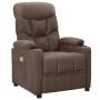 Reclining taupe gray fabric massage chair by , Electric massage chairs - Ref: Foro24-339100, Price: 260,74 €, Discount: %