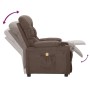 Reclining taupe gray fabric massage chair | Foro24|Onlineshop| Casa, Jardín y Más Foro24.es