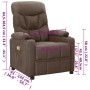 Reclining taupe gray fabric massage chair | Foro24|Onlineshop| Casa, Jardín y Más Foro24.es