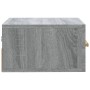 Gray Sonoma wall-mounted bedside table 35x35x20 cm by , Nightstands - Ref: Foro24-817575, Price: 26,35 €, Discount: %