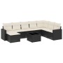 Set de sofás de jardín 8 piezas y cojines ratán sintético negro von , Modulare Sofas für den Außenbereich - Ref: Foro24-32517...