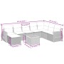 8-teiliges Gartensofa-Set mit schwarzen Polstern aus synthetischem Rattan. von , Gartensets - Ref: Foro24-3257470, Preis: 542...