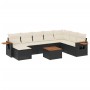 Set de sofás de jardín 8 piezas y cojines ratán sintético negro by , Garden sets - Ref: Foro24-3259494, Price: 521,13 €, Disc...