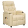 Sillón de masaje eléctrico tela color crema von , Elektrische Massagesessel - Ref: Foro24-3098836, Preis: 218,47 €, Rabatt: %