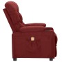 Sillón de masaje de tela rojo tinto de , Sillones de masaje eléctricos - Ref: Foro24-339095, Precio: 192,39 €, Descuento: %