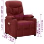 Red wine fabric massage chair by , Electric massage chairs - Ref: Foro24-339095, Price: 192,39 €, Discount: %