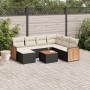 8-teiliges Gartensofa-Set mit schwarzen Polstern aus synthetischem Rattan. von , Gartensets - Ref: Foro24-3260292, Preis: 488...