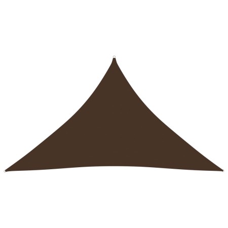 Triangular shade sail made of brown Oxford fabric, 4x4x5.8 m by vidaXL, Umbrellas - Ref: Foro24-135837, Price: 38,43 €, Disco...