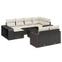 Set de sofás de jardín 11 pzas y cojines ratán sintético negro von , Modulare Sofas für den Außenbereich - Ref: Foro24-326129...