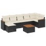 8-teiliges Gartensofa-Set mit schwarzen Polstern aus synthetischem Rattan. von , Gartensets - Ref: Foro24-3258598, Preis: 458...