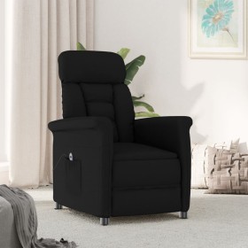 Black synthetic suede electric reclining armchair by , Armchairs - Ref: Foro24-3073588, Price: 234,15 €, Discount: %