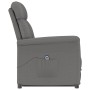 Sillón reclinable eléctrico piel de ante sintética gris oscuro de , Sillones - Ref: Foro24-3073587, Precio: 240,98 €, Descuen...