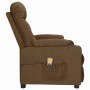 Sillón de masaje elevable de tela marrón by , Electric massage chairs - Ref: Foro24-3093471, Price: 252,38 €, Discount: %