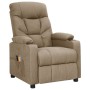 Electric massage armchair in gray taupe fabric by , Electric massage chairs - Ref: Foro24-3098835, Price: 279,52 €, Discount: %