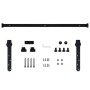 Kit mini puerta corredera armario acero carbono 152 cm de vidaXL, Marcos de puertas - Ref: Foro24-148015, Precio: 34,28 €, De...