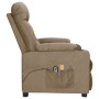 Electric massage armchair in gray taupe fabric by , Electric massage chairs - Ref: Foro24-3098835, Price: 279,52 €, Discount: %