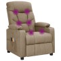 Electric massage armchair in gray taupe fabric by , Electric massage chairs - Ref: Foro24-3098835, Price: 279,52 €, Discount: %