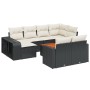 Set de sofás de jardín 11 pzas y cojines ratán sintético negro by , Modular outdoor sofas - Ref: Foro24-3261306, Price: 583,6...