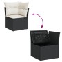 Set de muebles de jardín 5 pzas y cojines ratán sintético negro von , Gartensets - Ref: Foro24-3255916, Preis: 272,17 €, Raba...