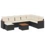 8-teiliges Gartensofa-Set mit schwarzen Polstern aus synthetischem Rattan. von , Gartensets - Ref: Foro24-3258654, Preis: 505...