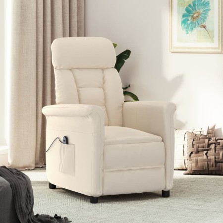 Sillón reclinable eléctrico microfibra beige de , Sillones - Ref: Foro24-3124575, Precio: 219,36 €, Descuento: %