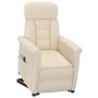 Electric reclining armchair in beige microfiber by , Armchairs - Ref: Foro24-3124575, Price: 219,36 €, Discount: %