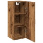 Aged engineered wood wall cabinet 34.5x34x90 cm by , Sideboards - Ref: Foro24-857334, Price: 52,93 €, Discount: %