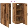 Aged engineered wood wall cabinet 34.5x34x90 cm by , Sideboards - Ref: Foro24-857334, Price: 52,93 €, Discount: %