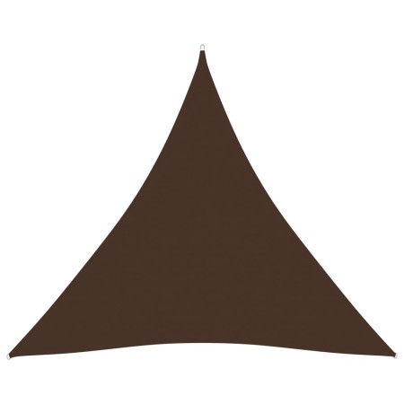 Toldo de vela triangular tela Oxford marrón 4,5x4,5x4,5 m de vidaXL, Sombrillas - Ref: Foro24-135838, Precio: 30,43 €, Descue...